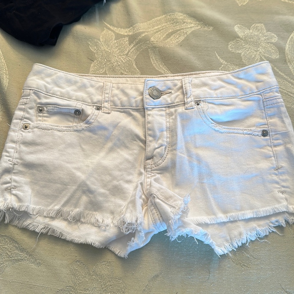 White American eagle stretch Jean shorts